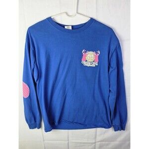 Girlie Girl Originals Women's Medium‎ Blue "Deer" Long Sleeve Shirt